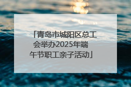 青岛市城阳区总工会举办2025年端午节职工亲子活动