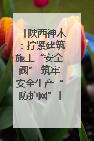 陕西神木：拧紧建筑施工“安全阀” 筑牢安全生产“防护网”