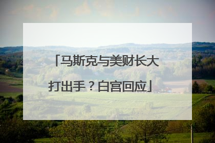 马斯克与美财长大打出手？白宫回应