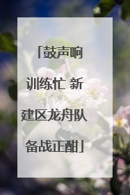 鼓声响 训练忙 新建区龙舟队备战正酣