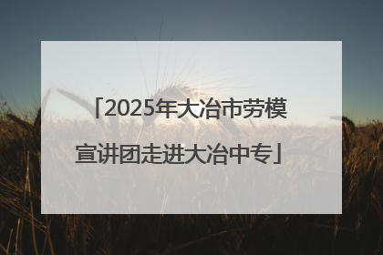 2025年大冶市劳模宣讲团走进大冶中专