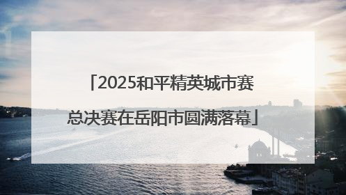 2025和平精英城市赛总决赛在岳阳市圆满落幕