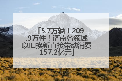 5.7万辆！209.9万件！济南各领域以旧换新直接带动消费157.2亿元
